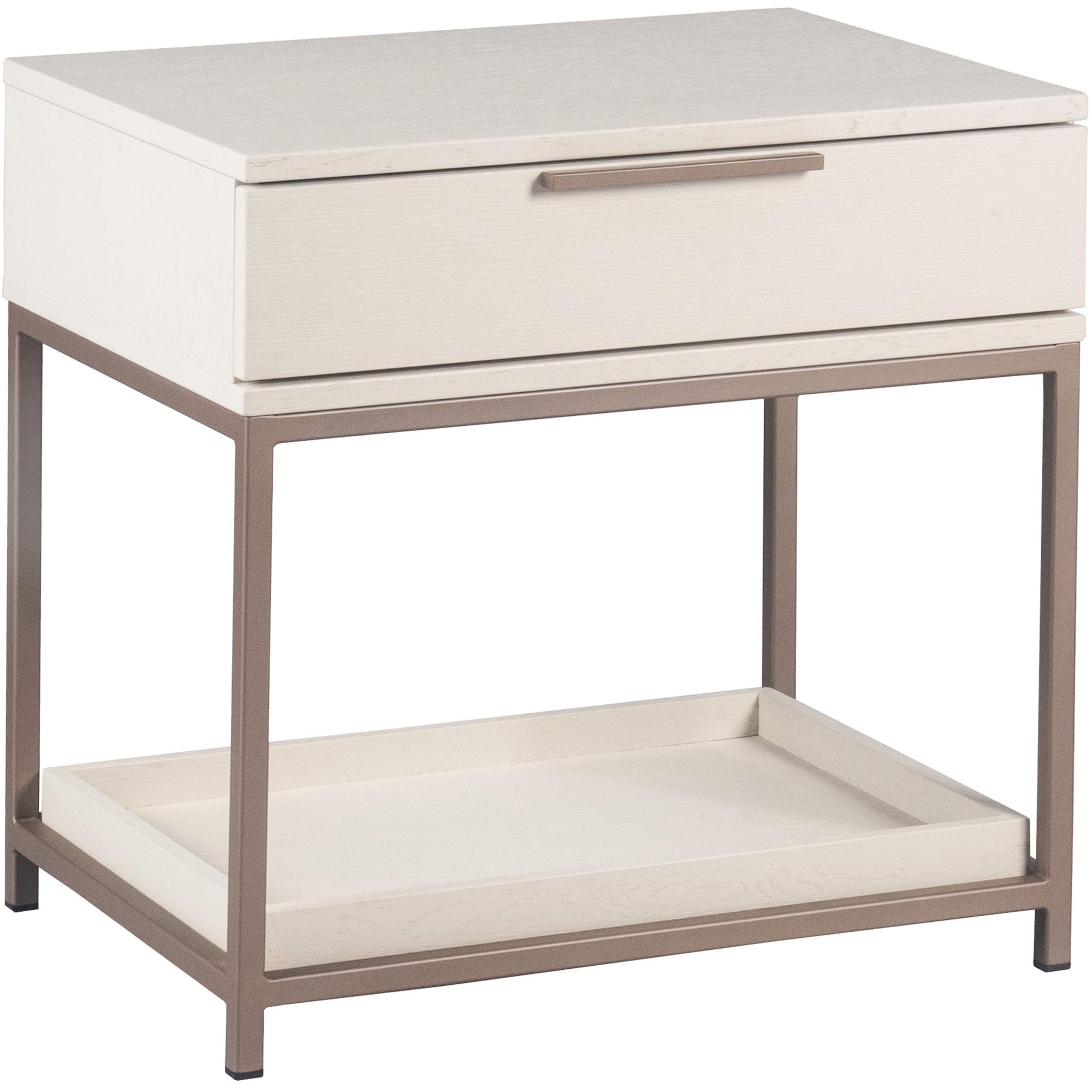 Rebel 23.5 X 23.5 inch Champagne Gold / Cream Night Stand, Small
